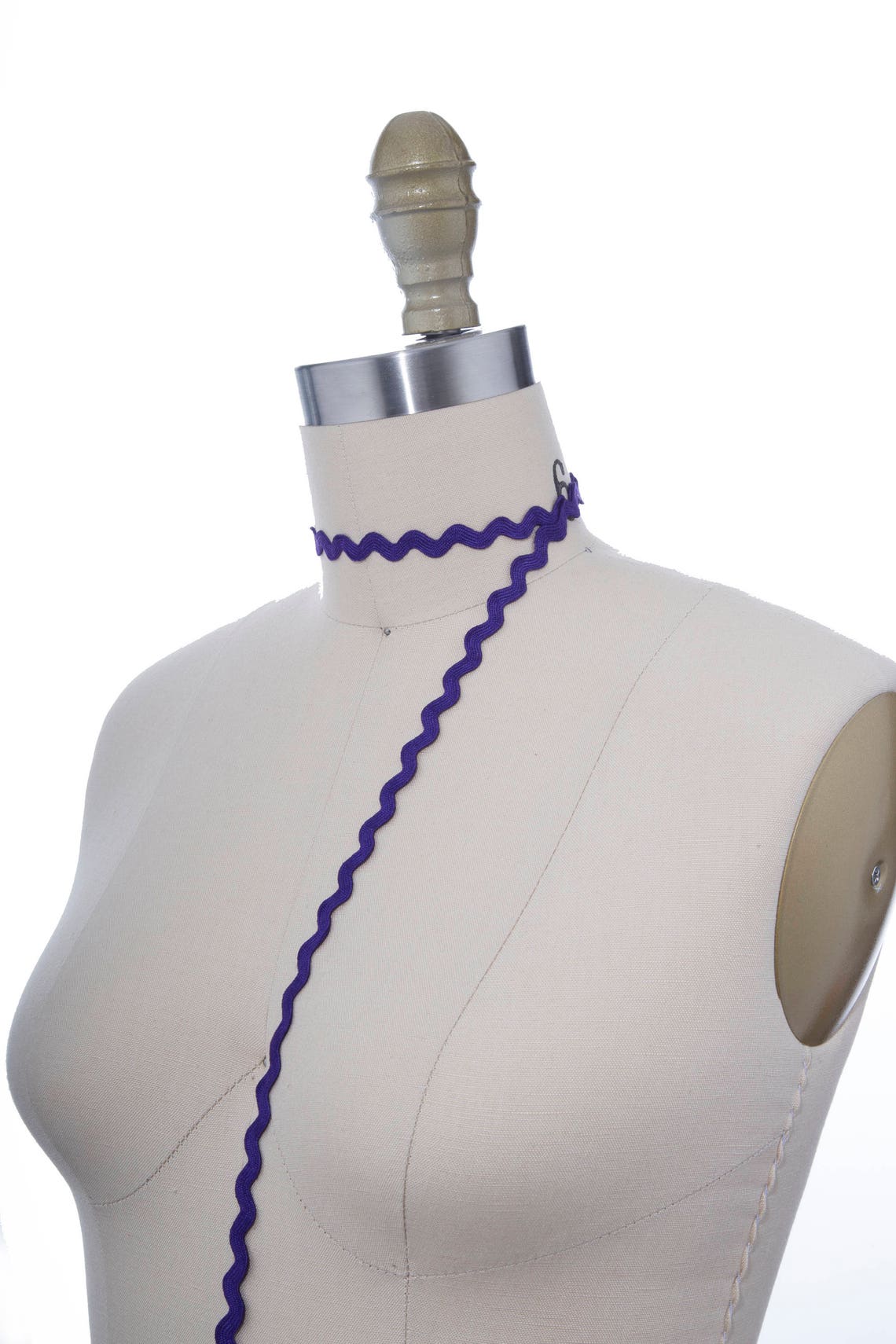 Purple Ric Rac Trim Purple Ric Rac Trim: 8mm Cotton Zig Zag Ribbon - 10 Yards - Etsy