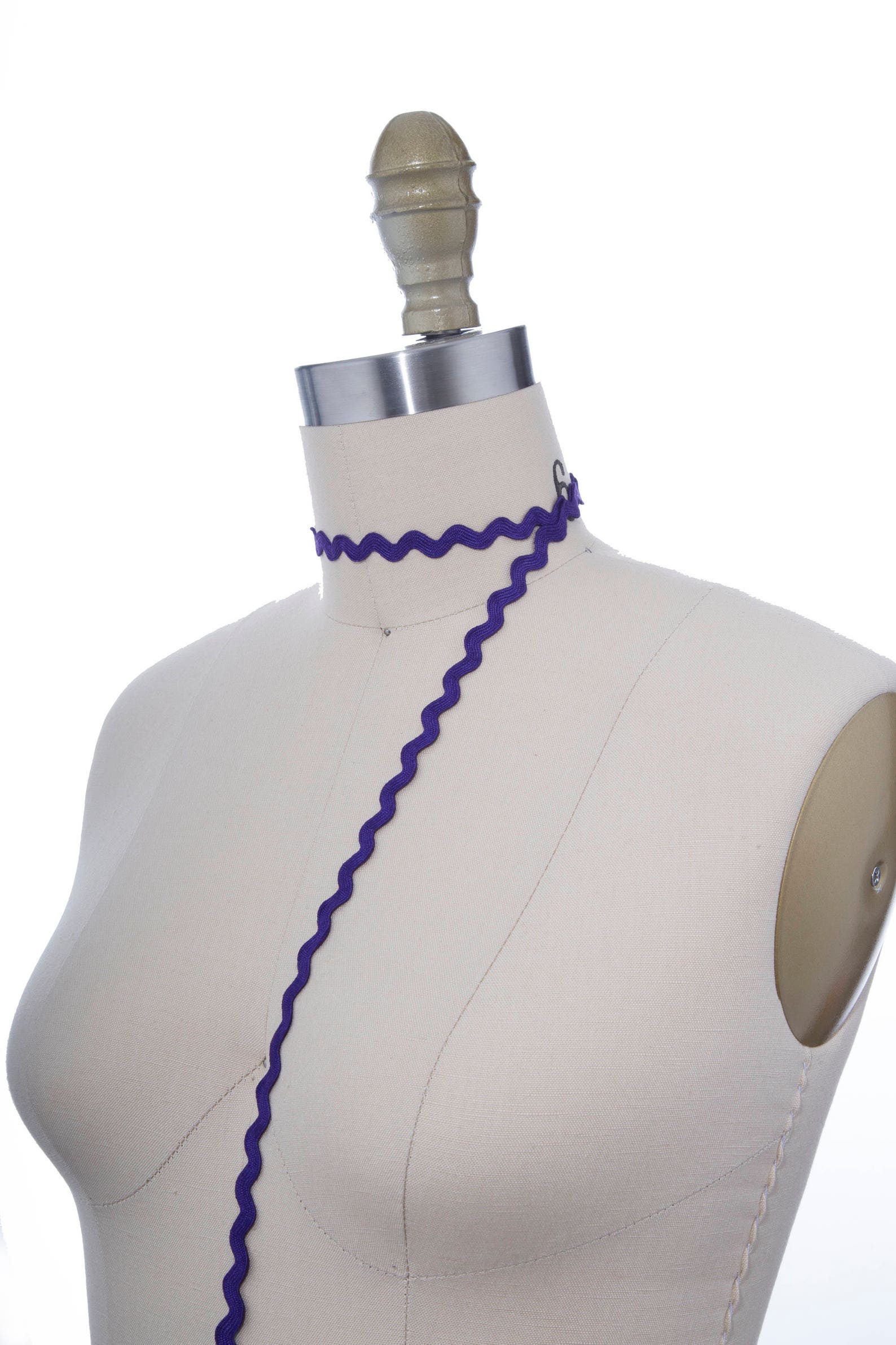 Purple Ric Purple Ric Rac Trim: 8mm Cotton Zig Zag Ribbon - 10 Yards - Etsy