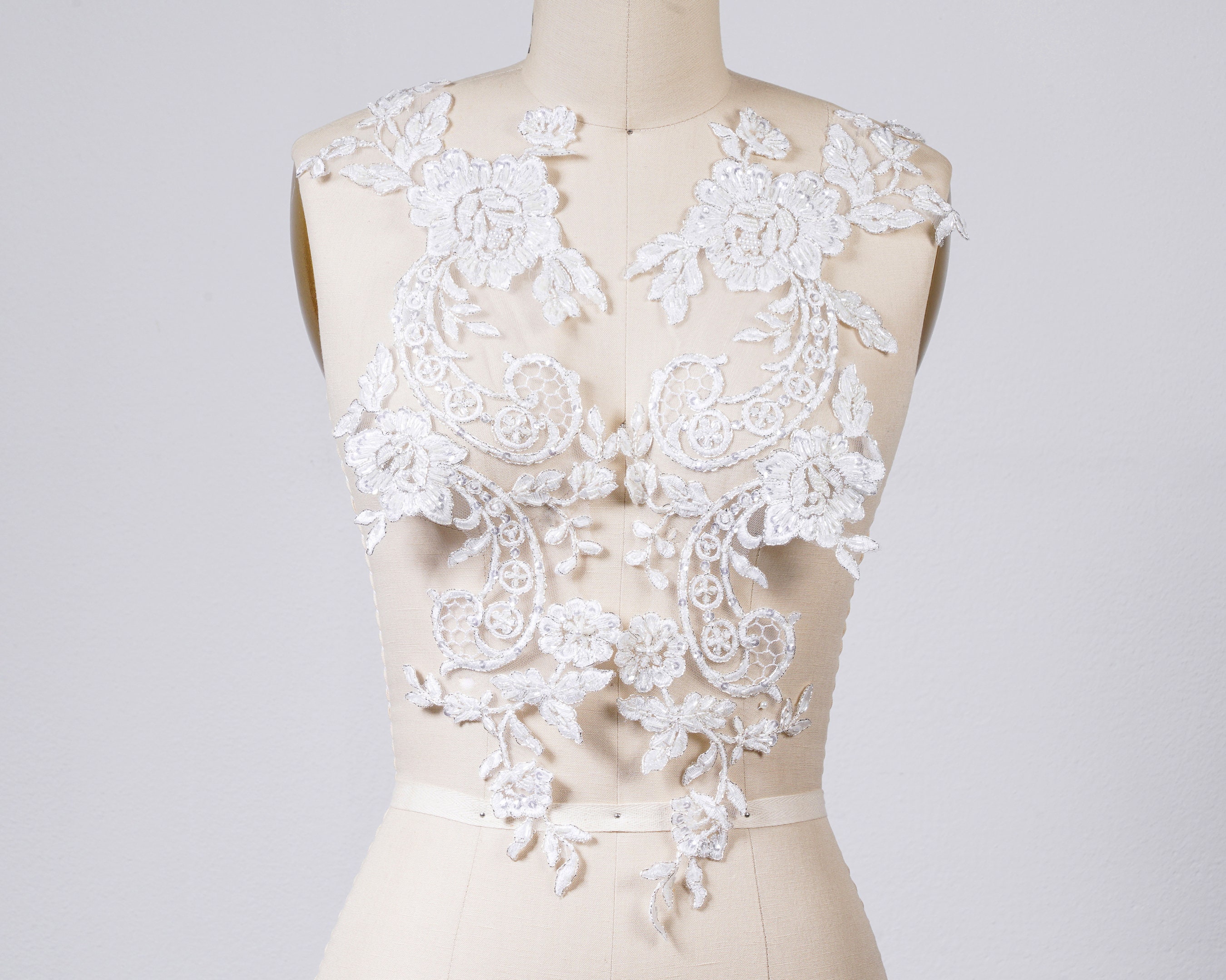 applique dress designs The Art of Applique in Bridal Design