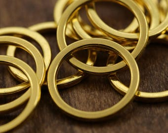 1 Dozen 1/2" Small Gold Adjuster Rings for Bras 13mm/ Small Gold Rings/ Bra Rings/ Bra Slider Rings HR031