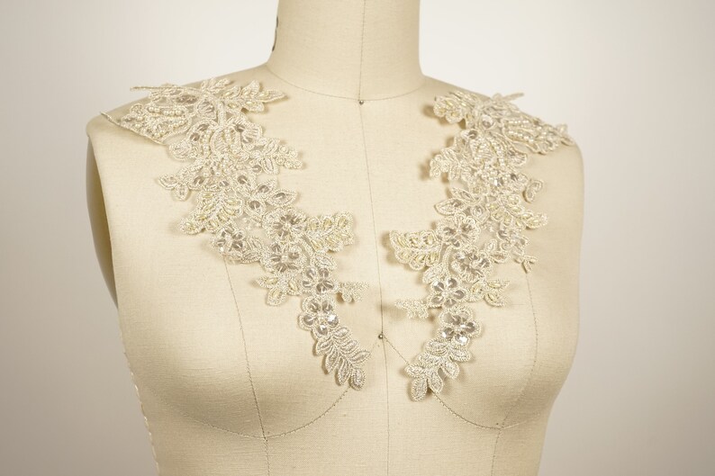 Antique Gold Applique Beaded Antique Gold Applique. Beautiful Etsy