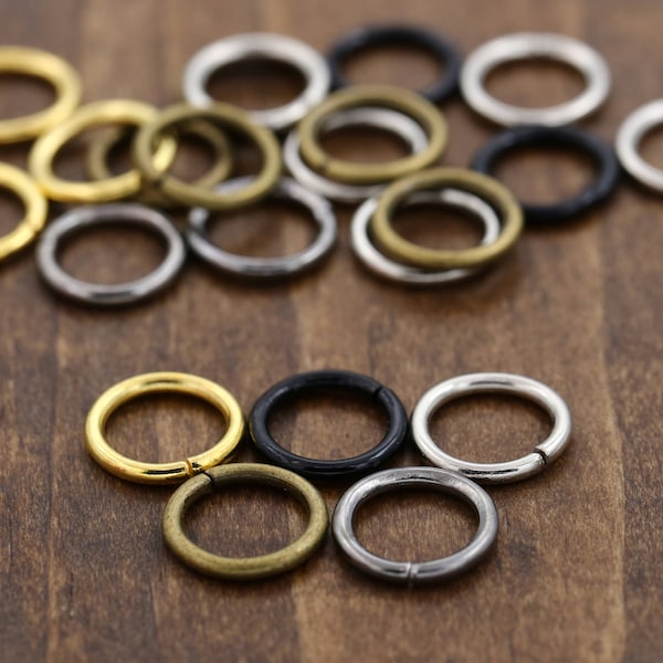 1/2" Jump Rings 1 Dozen for Key Chains and Jewelry Making/ Bronze Jump Ring/ Black Jump Ring/ Silver Jump Ring/ Gold Jump Ring HR014