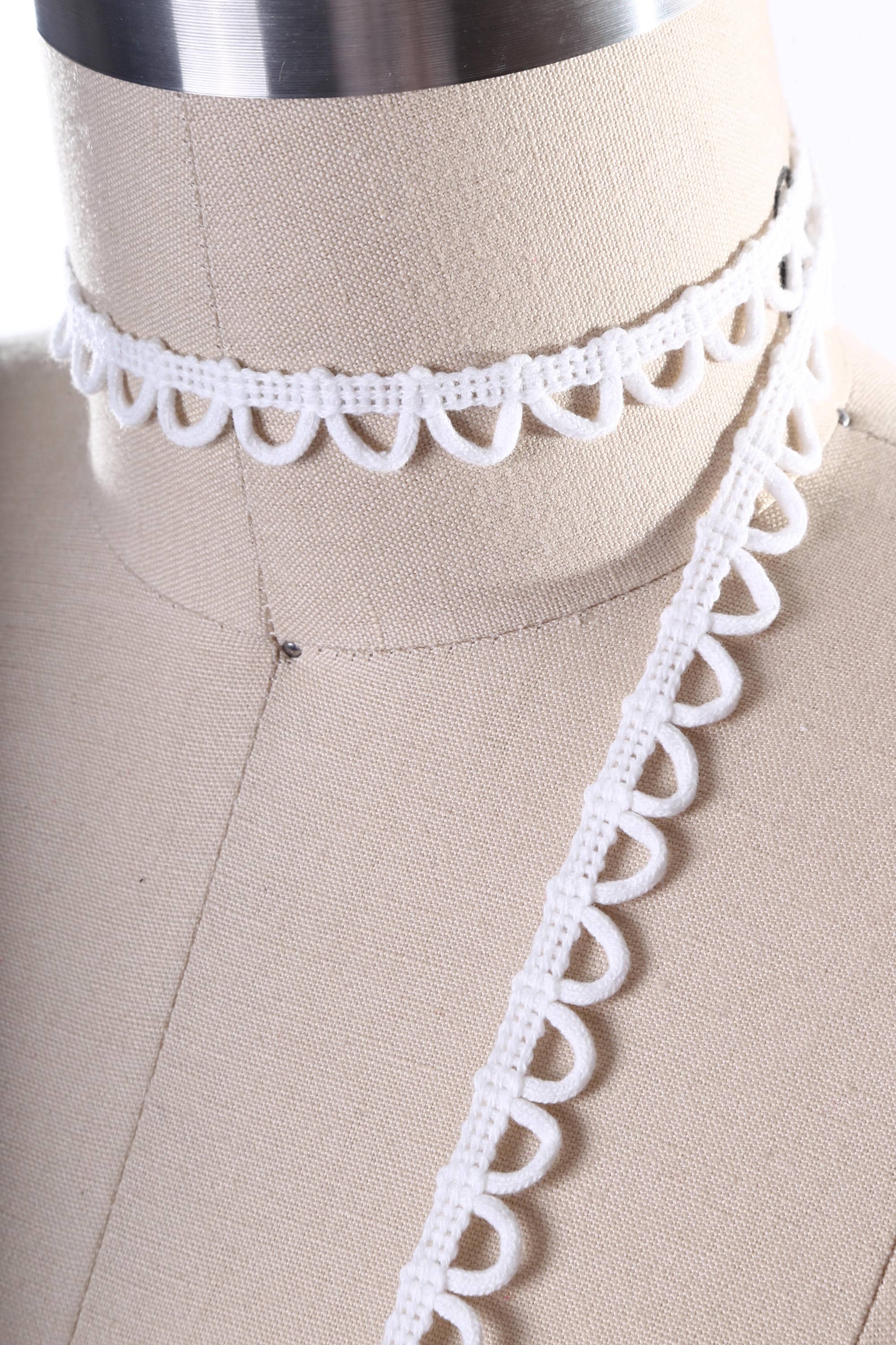 White Elastic Button Loops: Bridal Dress Supplies (10-12mm) - Etsy
