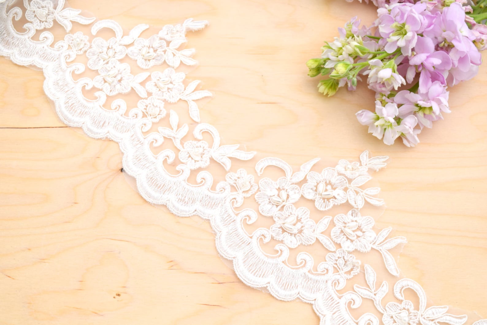 Bridal Lace Trim Ivory Bridal Lace Trim White Bridal Lace Etsy