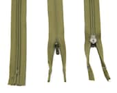 Cremalleras Sin Fin De Plástico En Espiral Fina (verde Hierba - 243, 5 Cremalleras