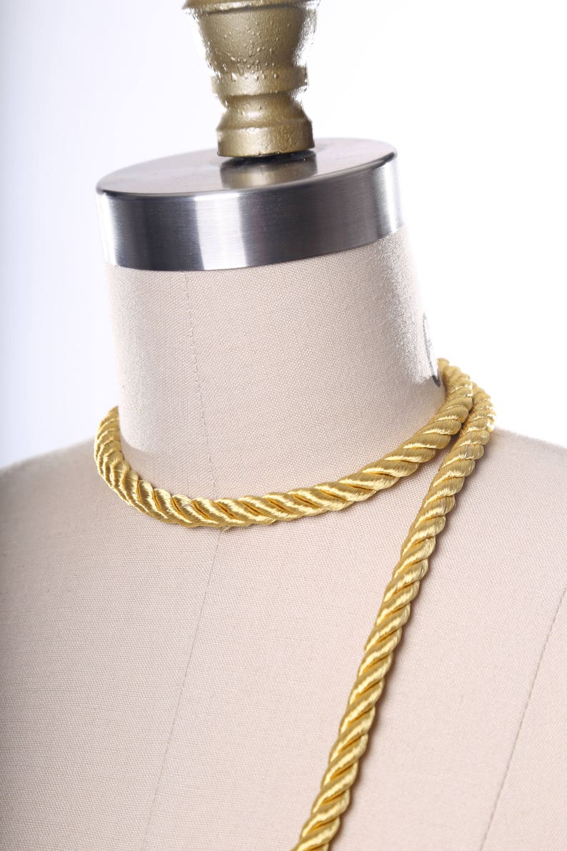 Gold Satin Rope Trim. Spanish Gold Silky Rope Tape/ Satin Rope Etsy