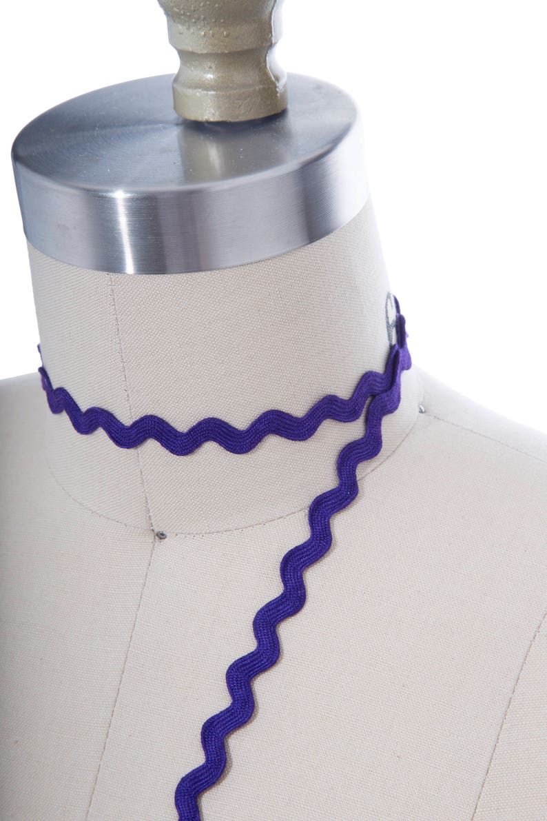 Purple Holographic Ric Rac Purple Ric Rac Trim: 8mm Cotton Zig Zag Ribbon - 10 Yards - Etsy