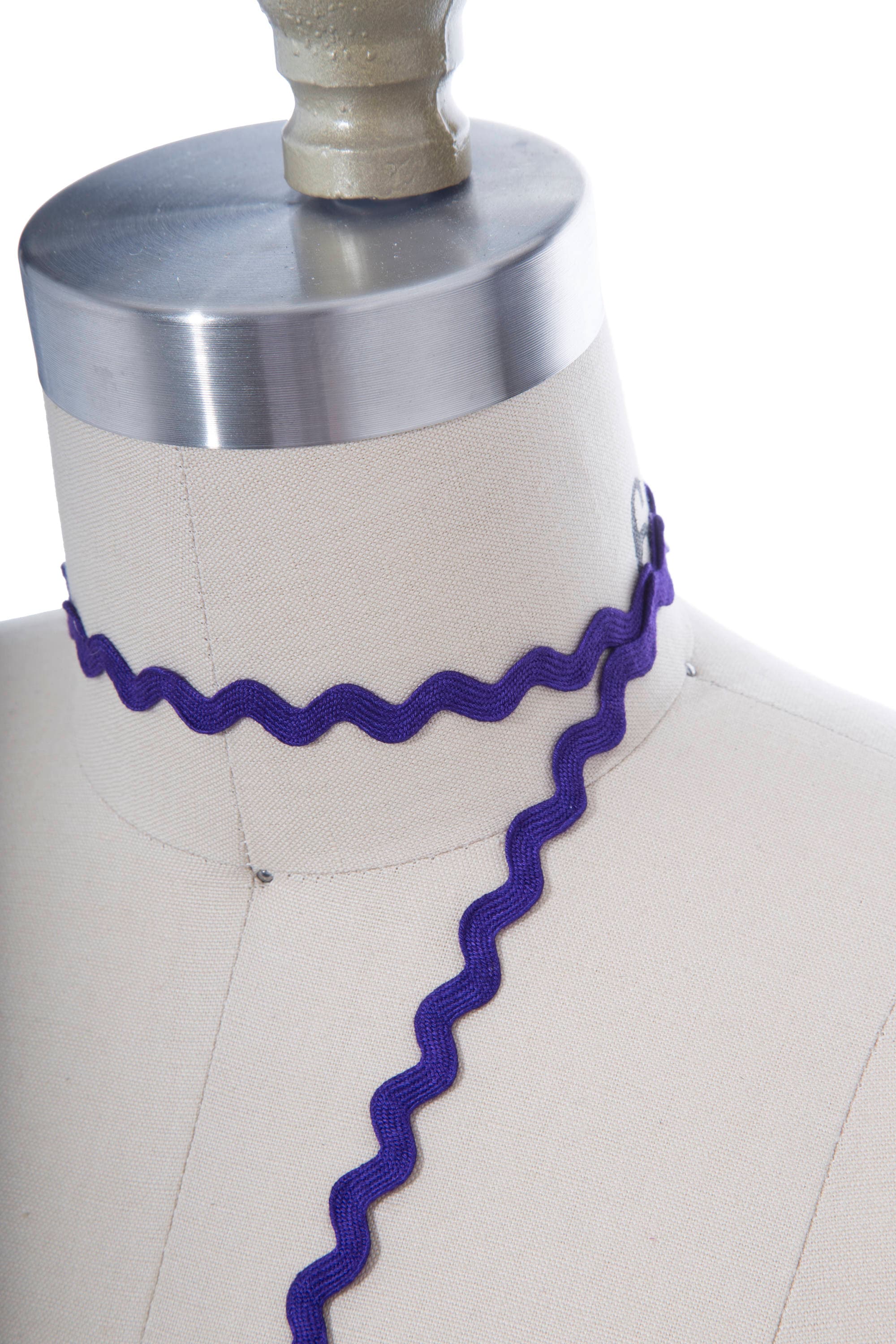 Purple Ric Rac Trim Purple Ric Rac Trim: 8mm Cotton Zig Zag Ribbon - 10 Yards - Etsy