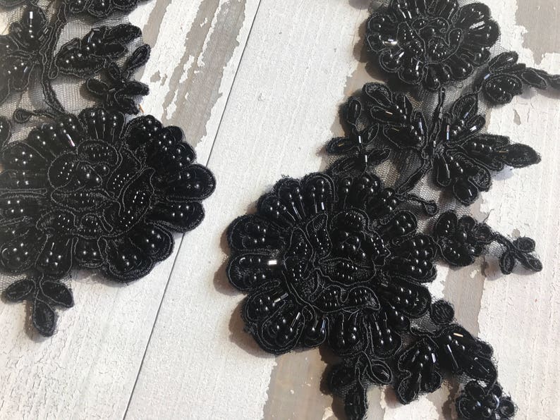 beaded flower applique