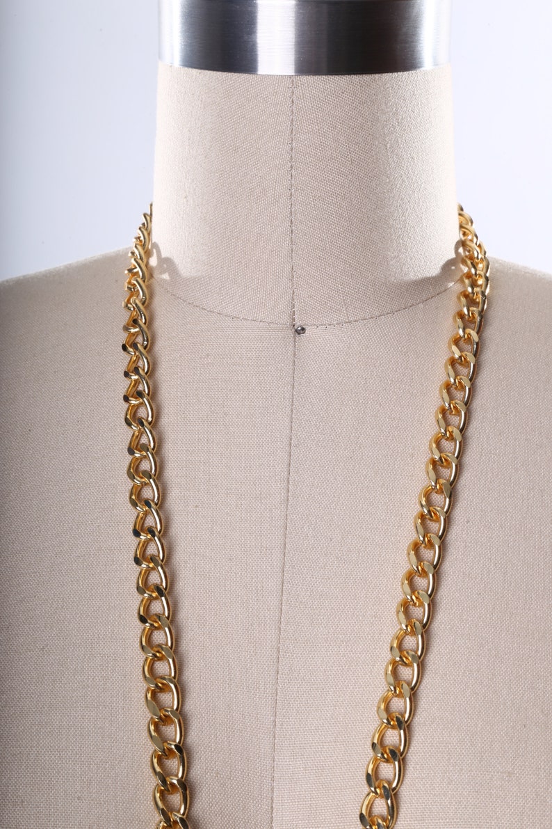 Gold Metal Chain 12mm Heavy Duty Fashion Chain Sold in Yardage Etsy