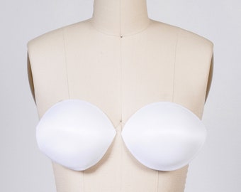 White Bra Cups DIY Pushup Bra Cups for Bra Making Raw Brassiere in Soft Fabric Available in Size Cup Size A B C D and DD