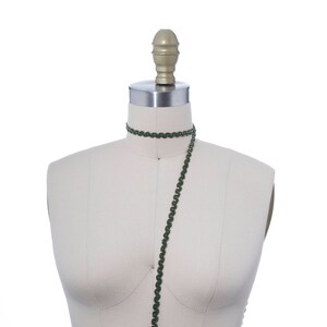 Dark Green & Gold Gimp Braid Trim: 2 Yards, 3/8" Furniture Trim image 3