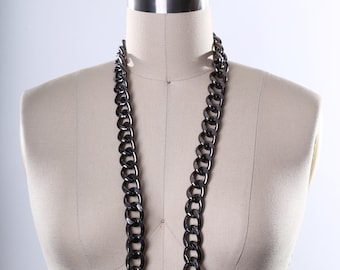 Gunmetal Aluminum Chain: Fashion Jewelry & Handbag Strap Supply