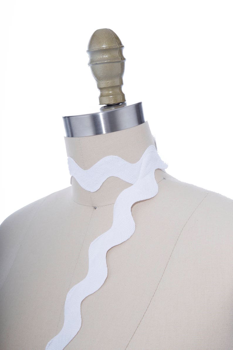 Jumbo White Ric Rac 100 Cotton White Ric Rac Trim Ribbon. Etsy