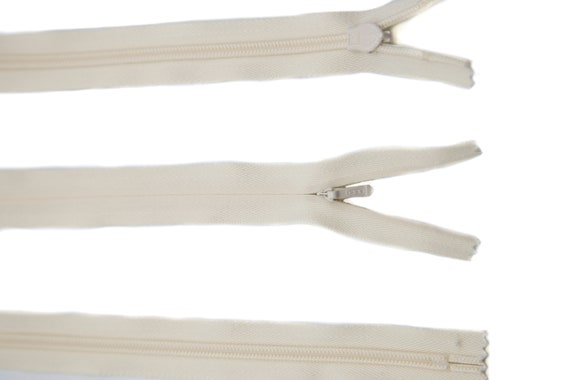 YKK #5 Invisible Zipper For Wedding Dresses - Heavy Duty Concealed Zipper, 24 Inch White