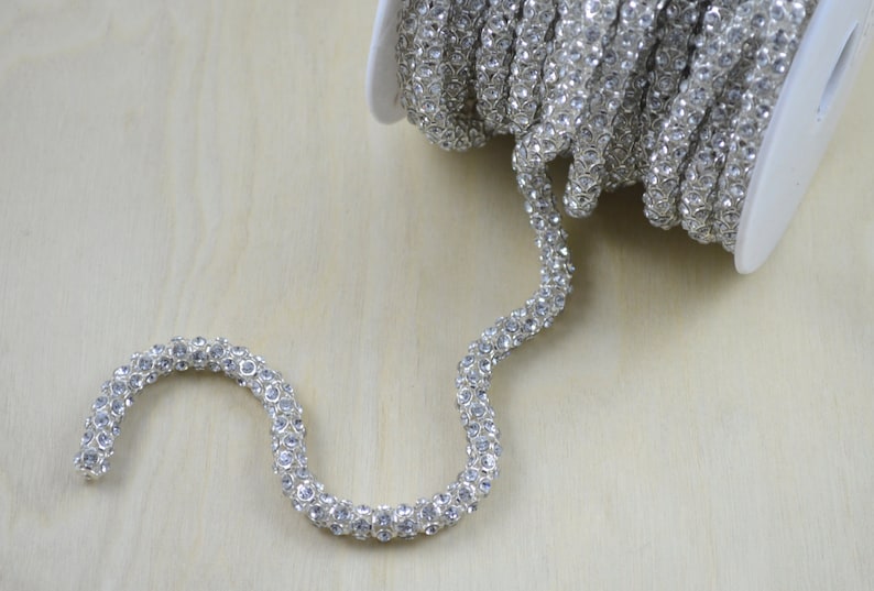 Rhinestone Cord / Rhinestone Chain/ Rhinestone Straps Perfect Etsy