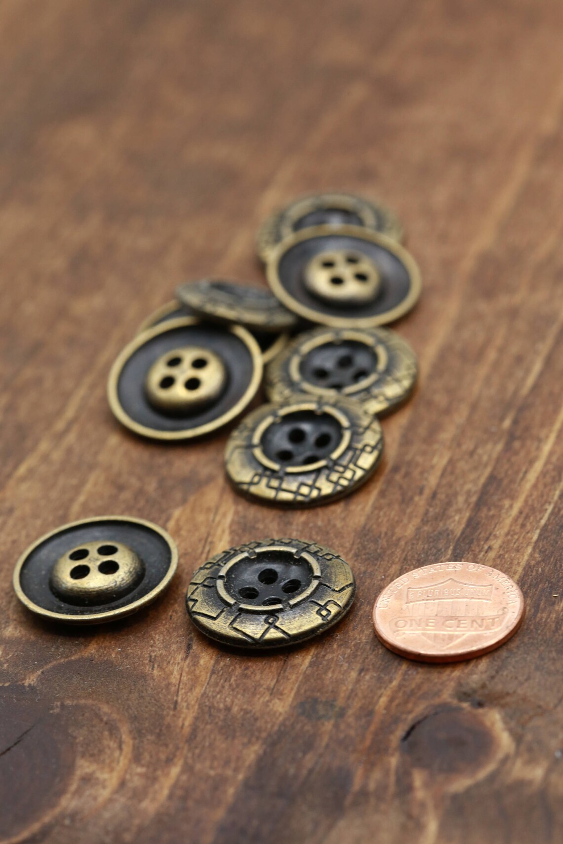 Bronze Blazer Button 4pcs Enter the Matrix Bronze Metal Etsy