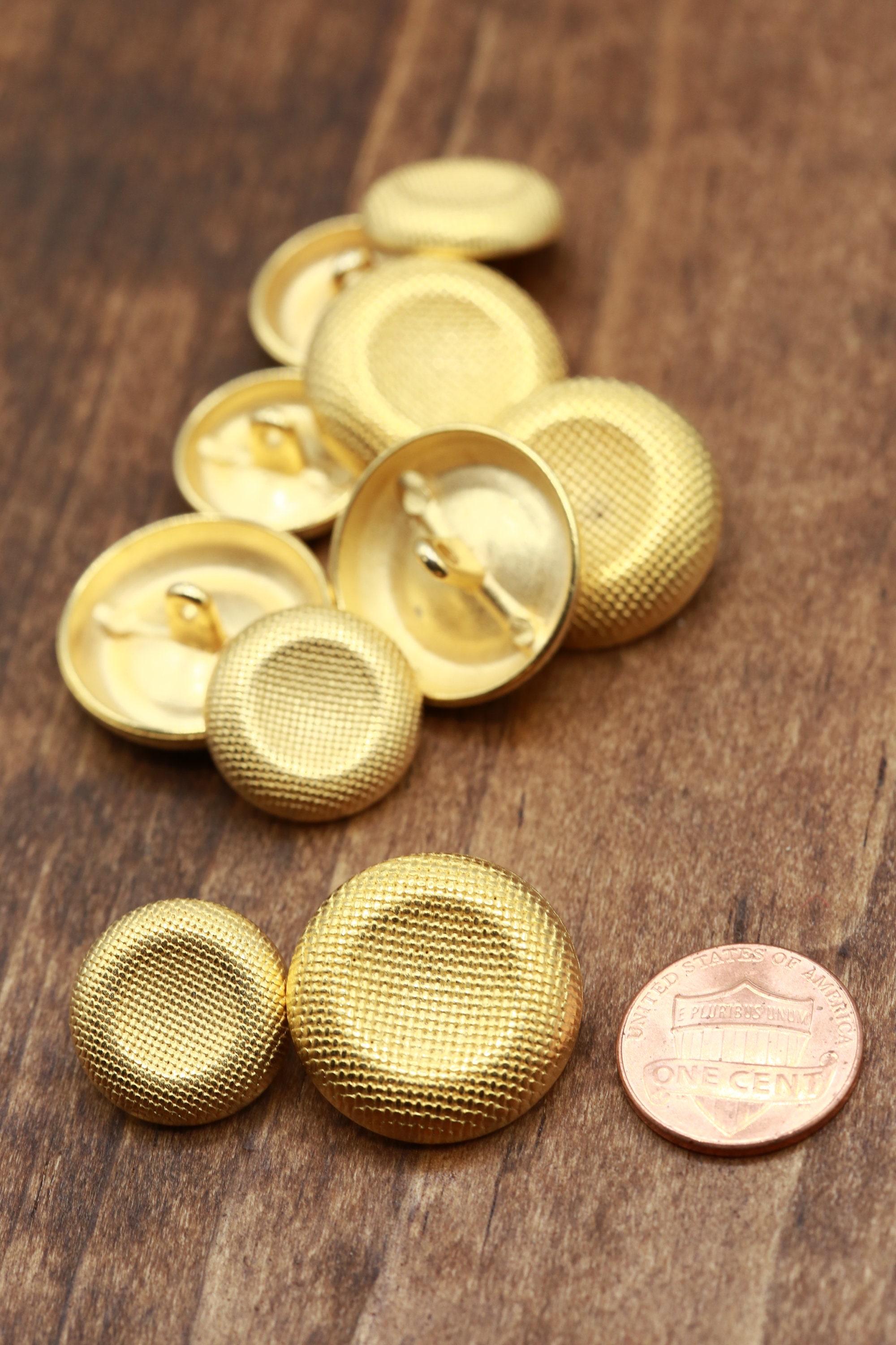 Gold Metal Button 4 PIECES Gold Contemporary Coat Button 36L Etsy
