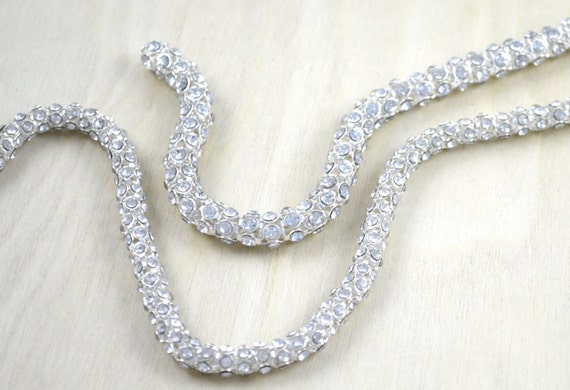 Buy Rhinestone Cord / Rhinestone Chain/ Rhinestone Straps Perfect for  Formal Jewelry and Straps Item Jessamina Online in India 