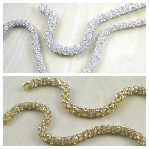 Rhinestone Cord / Rhinestone Chain/ Rhinestone Straps Perfect for Formal Jewelry and Straps Item Jessamina