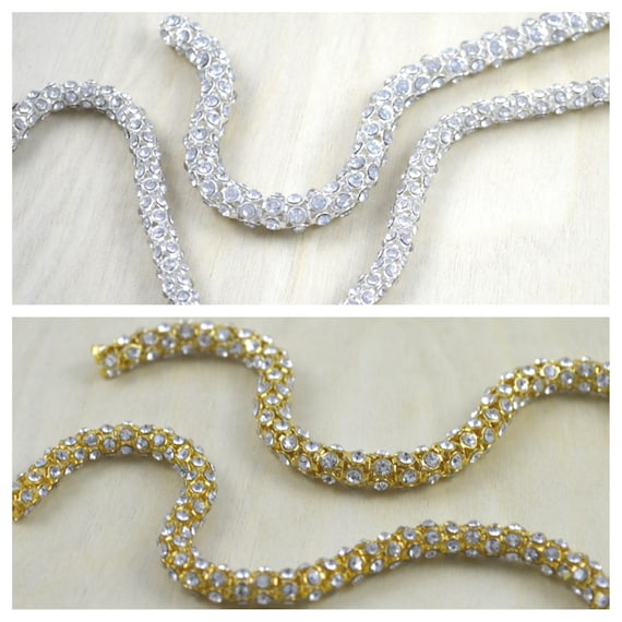 Rhinestone Cord / Rhinestone Chain/ Rhinestone Straps Perfect for