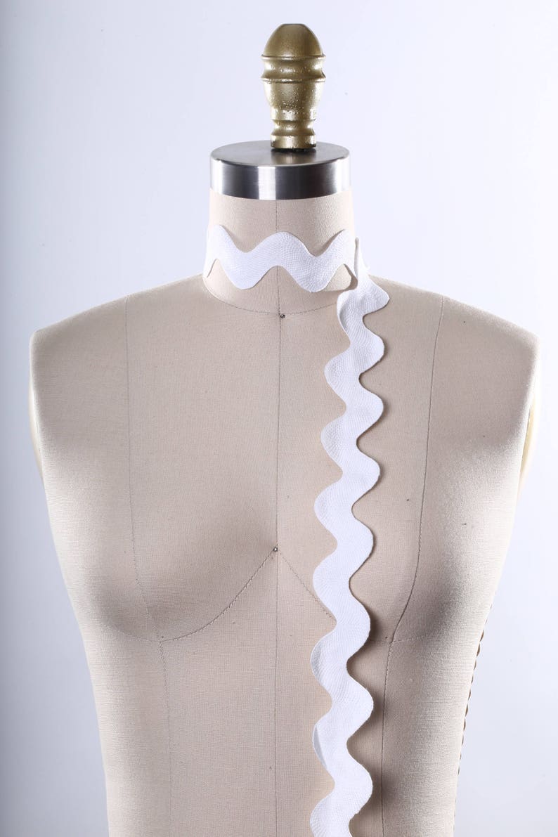 Jumbo White Ric Rac 100 Cotton White Ric Rac Trim Ribbon. Etsy