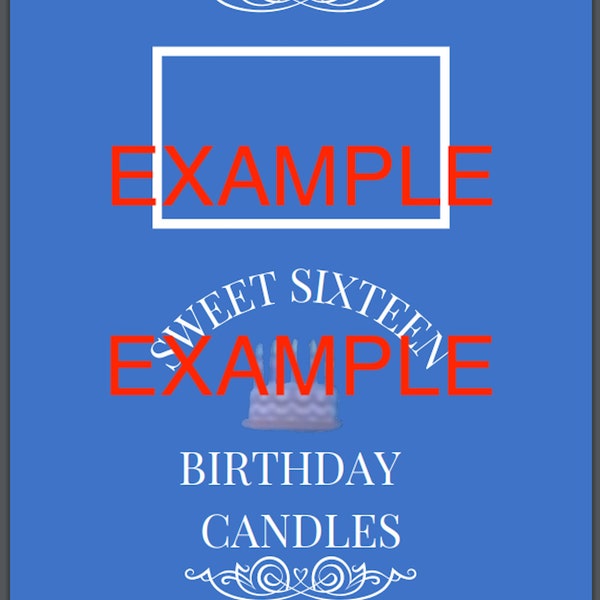 16- DIGITAL PRINT Sweet 16 Birthday Inspired Printable FILE 16 wishes candles craft