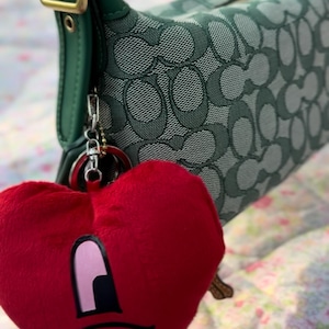 Taschenanhänger Herz – Bad Bunny Bunny 2019 Un Verano sin ti Accessoire | Niedlicher Taschenanhänger, Auto Dekor, Valentinstag Plüsch, Taschenanhänger