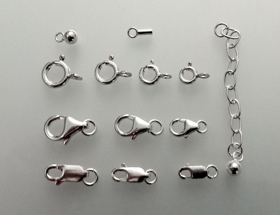 Lobster Clasp, Titanium Lobster Claw Clasps Jewelry Clasps, Necklace Clasp  for Necklace Bracelet DIY Jewelry Making and Repairing (12mm, 3 Pieces)