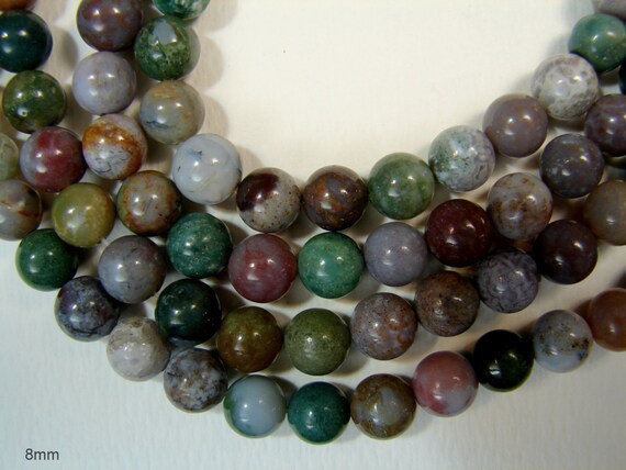 Perline Di Agata Indiana Naturale Perline Pietre Dure / Indiano Perline Pietra Quarzo / 1 Fila, Organizer Box 4mm 6mm 8mm 10mm - Italia - Foto 10