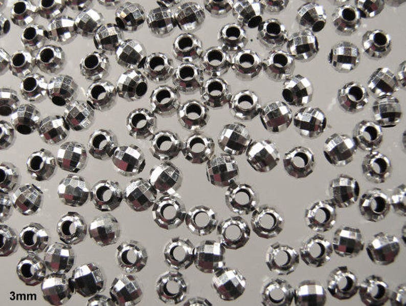 925 Sterling Silver Bead 2mm 2.5mm 3mm 5mm 6mm Round Etsy