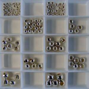 925 Sterling Silver Bead, Spacer Round, 2.2mm, 2.5mm 3mm, 3.5mm, 4mm, 5mm. 5pcs, 10pcs,15pcs, 20pcs, 30pcs, 40pcs, 50pcs,100pcs 925 SS image 3