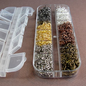 Iron Jump Rings, Close but Unsoldered, Mixed Color,4x0.7mm.  5x0.7mm; about 1320pcs/box, 220pcs/color