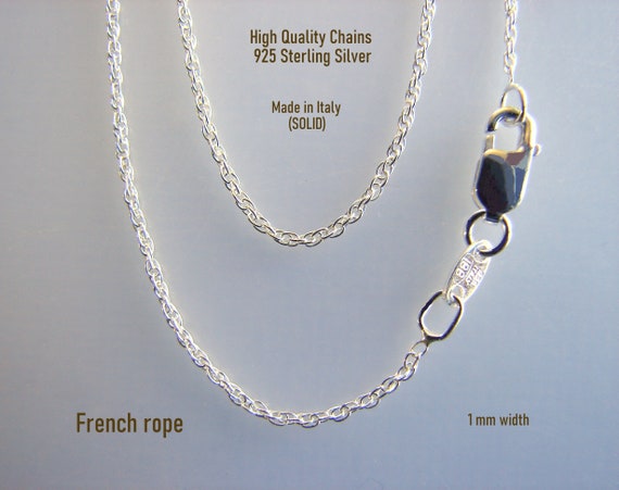 1mm Sterling Thai Twisted Rope Chains - 16 1mm Sterling Thai Twisted Rope Chains - 16