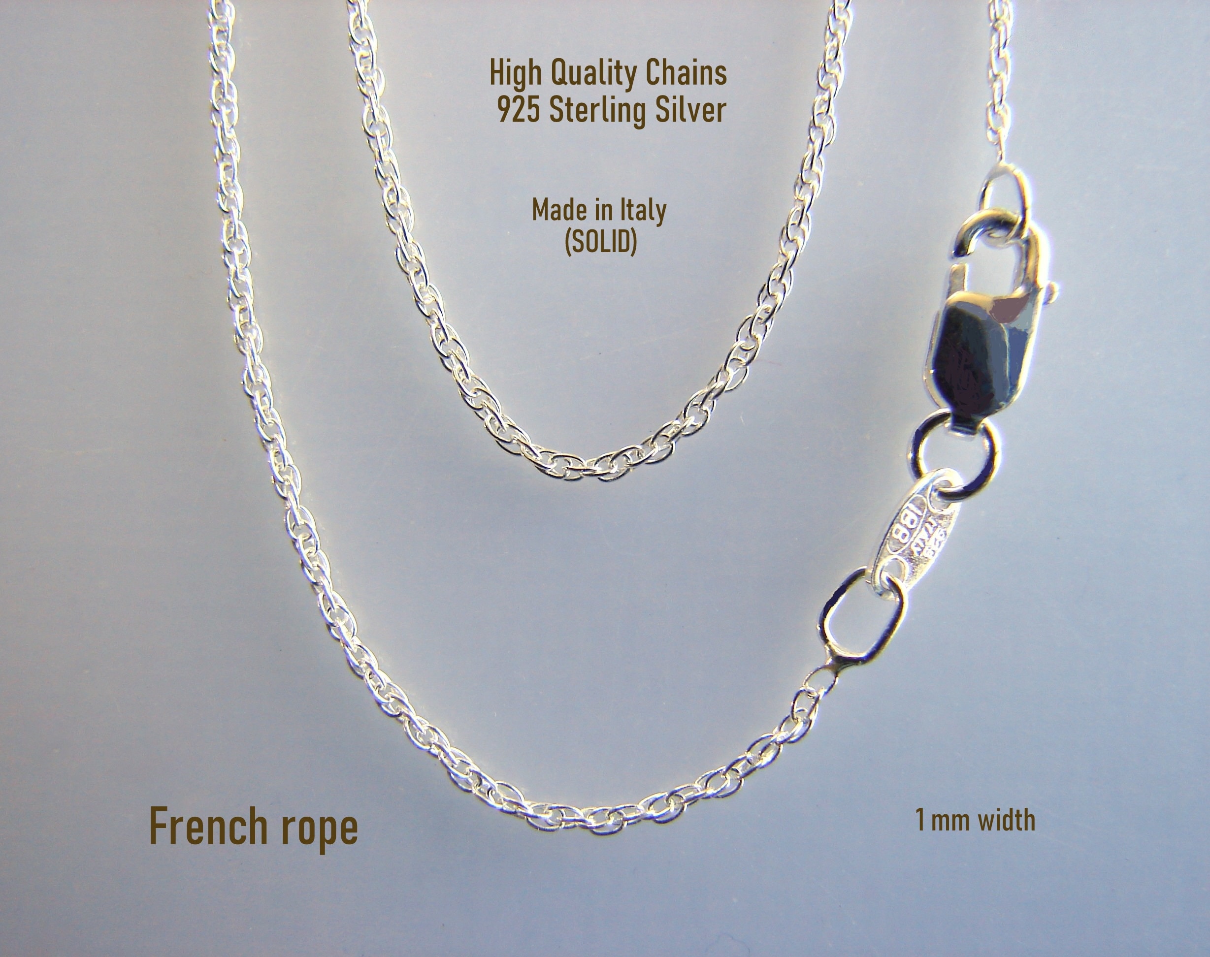 French Rope Chain - Etsy French Rope Chain - Etsy