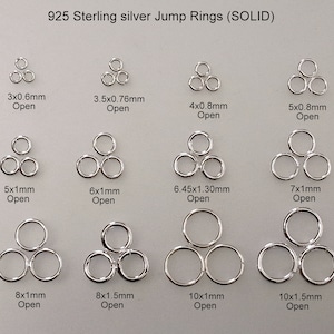 Jump Ring, 4mm Closed 925 Jump Ring, 4mm Closed 925
