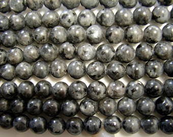 Norwegian Labradorite Beads Strand, Natural, Round, bead 4mm, 6mm, 8mm 10mm,12mm. hole: 1mm, 15.5" strand (BD-A281-228)