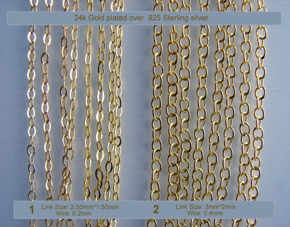 24K Gold Plated Over 925 Sterling 
