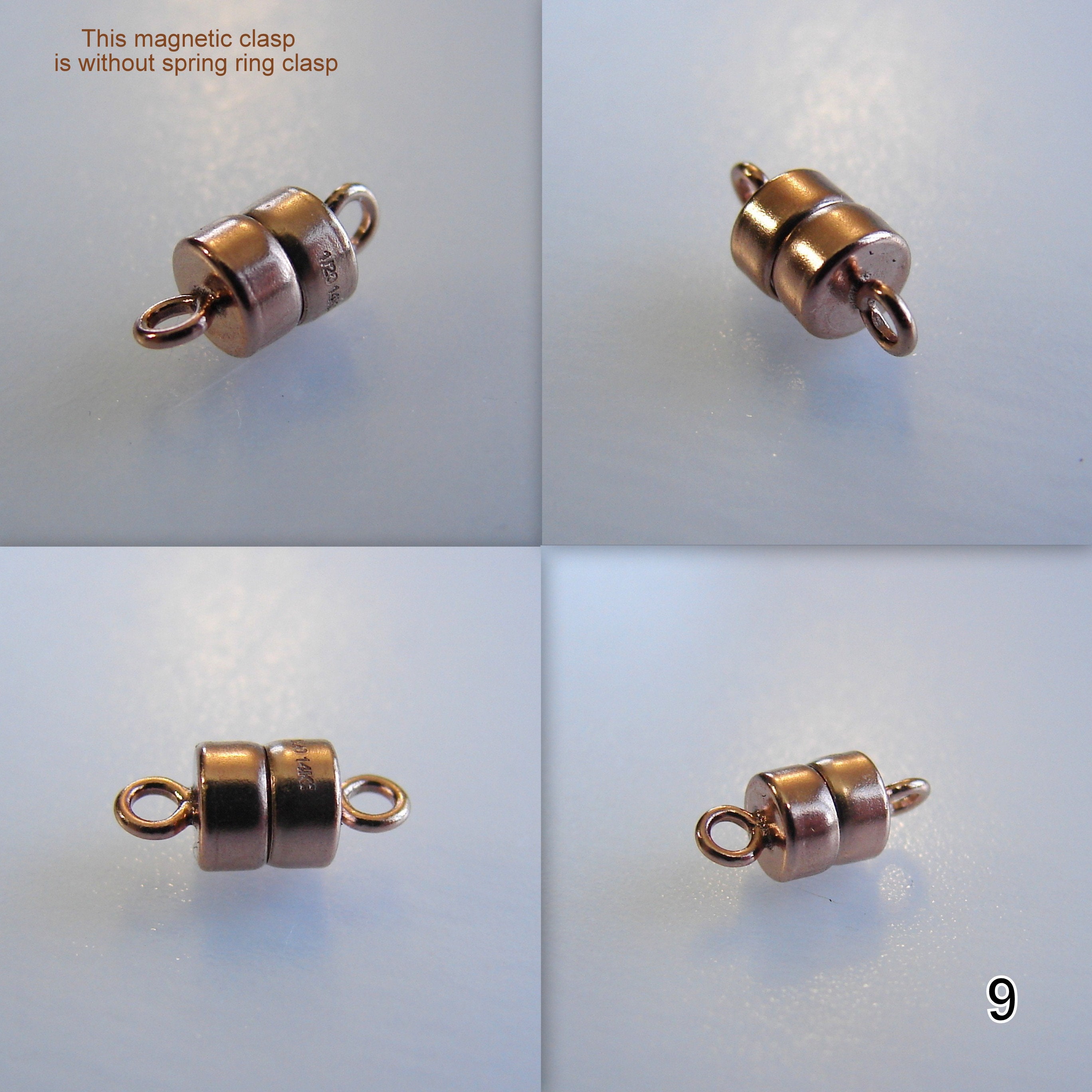 9-ring Copper Magnetic Clasp - Beadology Iowa