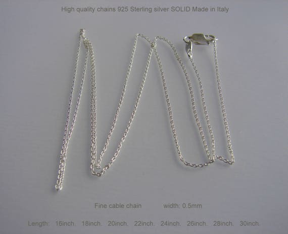 Made in Italy 18in Chain Necklace Crafted in 925 Sterling silver