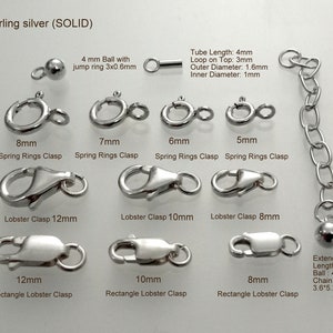 Clasp, Lobster w/ring 925 Clasp, Lobster w/ring 925