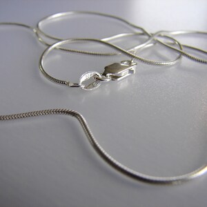 1.2mm Sterling Silver Snake Chain Necklace - .925 Italian, 14 To 30 Inch, Smooth Round Links