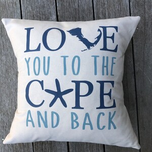 Cape and Back pillow with insert