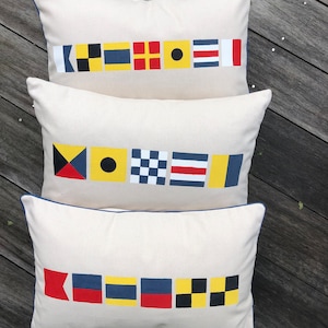 Custom Nautical Flag Pillow
