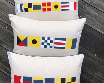 Custom Nautical Flag Pillow