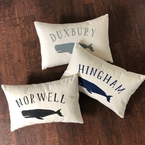 Whale Custom Lumbar Pillow
