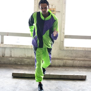 Neon green mens tracksuit 2025