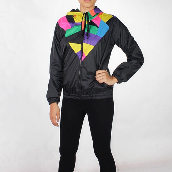 Patchwork Windbreaker / Etsy