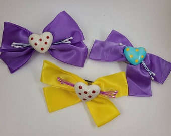 Vintage Bow Hair Barrette Kirks Folly Made in France  display picture 1