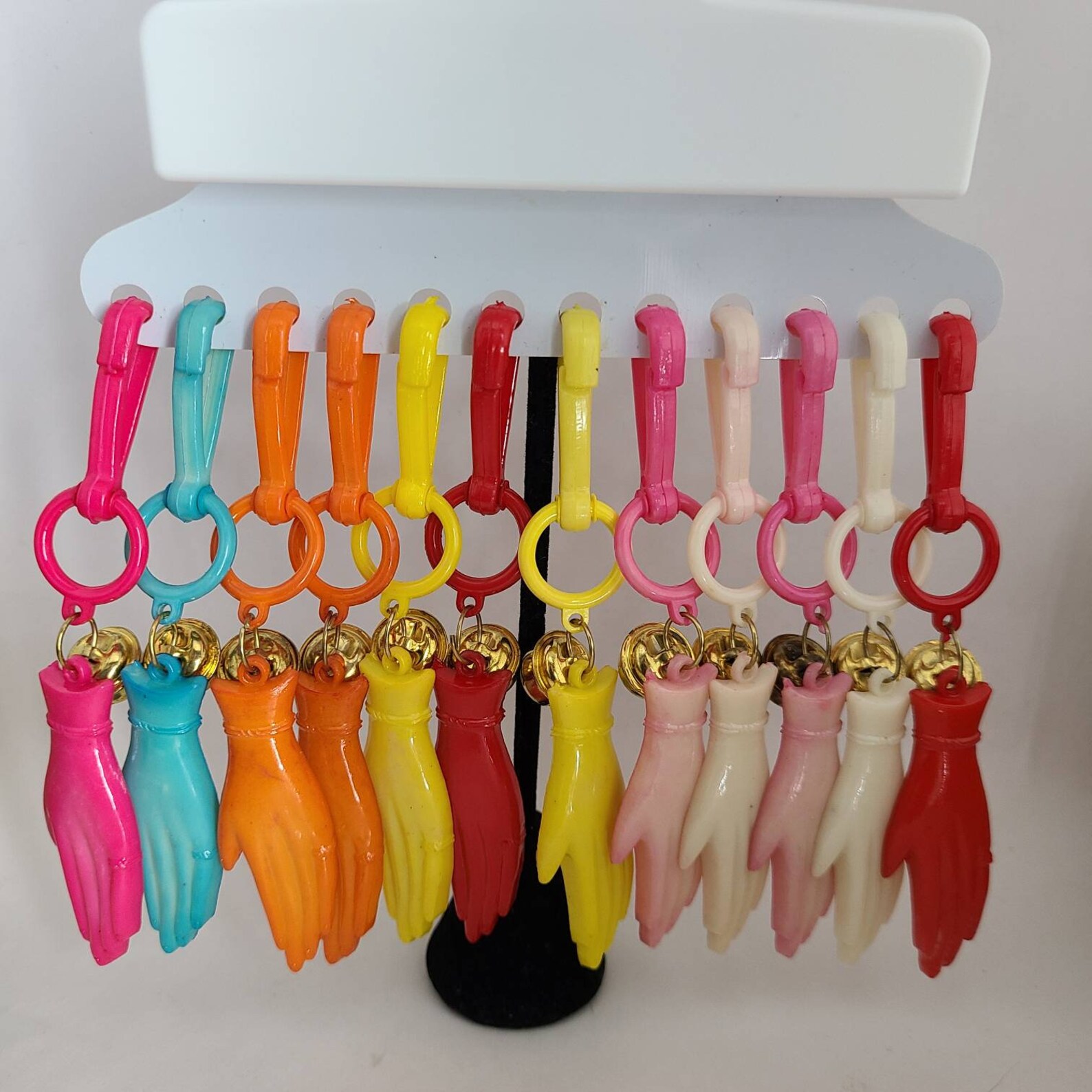 90s Vintage Key Chains Lend a Hand Jingle Charm Key Chain - Etsy